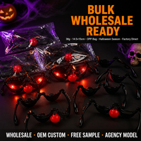 Lunettes de Clown LED Lumineuses d'Halloween en Gros, Verres Rouges Lumineux, Accessoire de Cosplay Effrayant pour Fête, Nouveauté, Fournitures de Fête qui Brillent dans le Noir