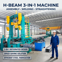Mesin Pengelasan dan Pelurusan H Beam All in One untuk Produksi Struktur Baja Otomatis