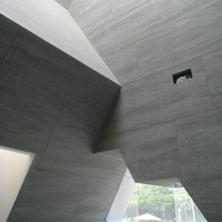 Panneaux Muraux Préfabriqués Gris en Fibrociment pour Revêtement Extérieur et Façade de Bâtiment