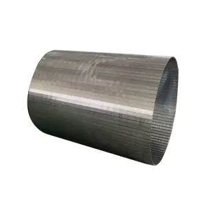 Factory Price V Shape Stainless Steel Sieving Cylinder Welded Wedge Wire Filter Johnson Screen