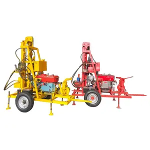 China Supplier Mini Price Small Portable Diesel Hydraulic Borehole Water Well Drilling Rig Machine For Sale