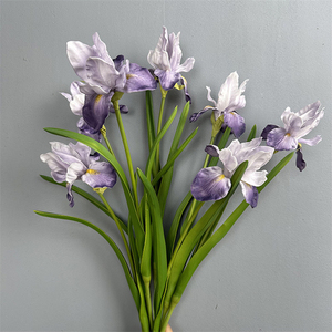 Venta al por mayor PU blanco azul <span class=keywords><strong>Iris</strong></span> Artificial flor Real Touch 59cm <span class=keywords><strong>Iris</strong></span> para casa restaurante fiesta decoración <span class=keywords><strong>Iris</strong></span> para decoración de escritorio - Product Image 5