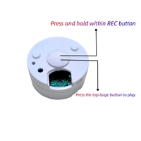 Boîte d'enregistrement vocal pour microphone rond et pointu 30S pour emballage de cadeau en peluche et poupée