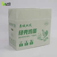Cartons à œufs en carton ondulé recyclables et robustes pour œufs de poule - Emballage PP personnalisé écologique imprimé, 480 unités, pour cadeaux et achats