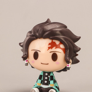 Figurine d'<span class=keywords><strong>action</strong></span> en PVC mignonne de 4,5 cm, 4 designs en un seul ensemble, pour les fans de l'anime Kamado Tanjirou, en cadeau - Product Image 4