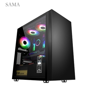 SAMA Popular Micro Atx case USB3.0 Pc case Tempered Glass Computer case