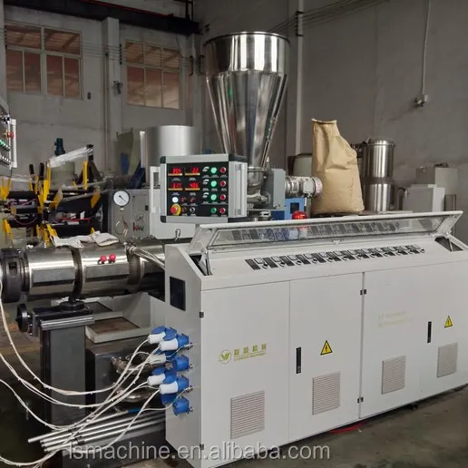 Jiangsu Lianshun SJSZ series Conical twin screw extruders for plastic profile extrusion