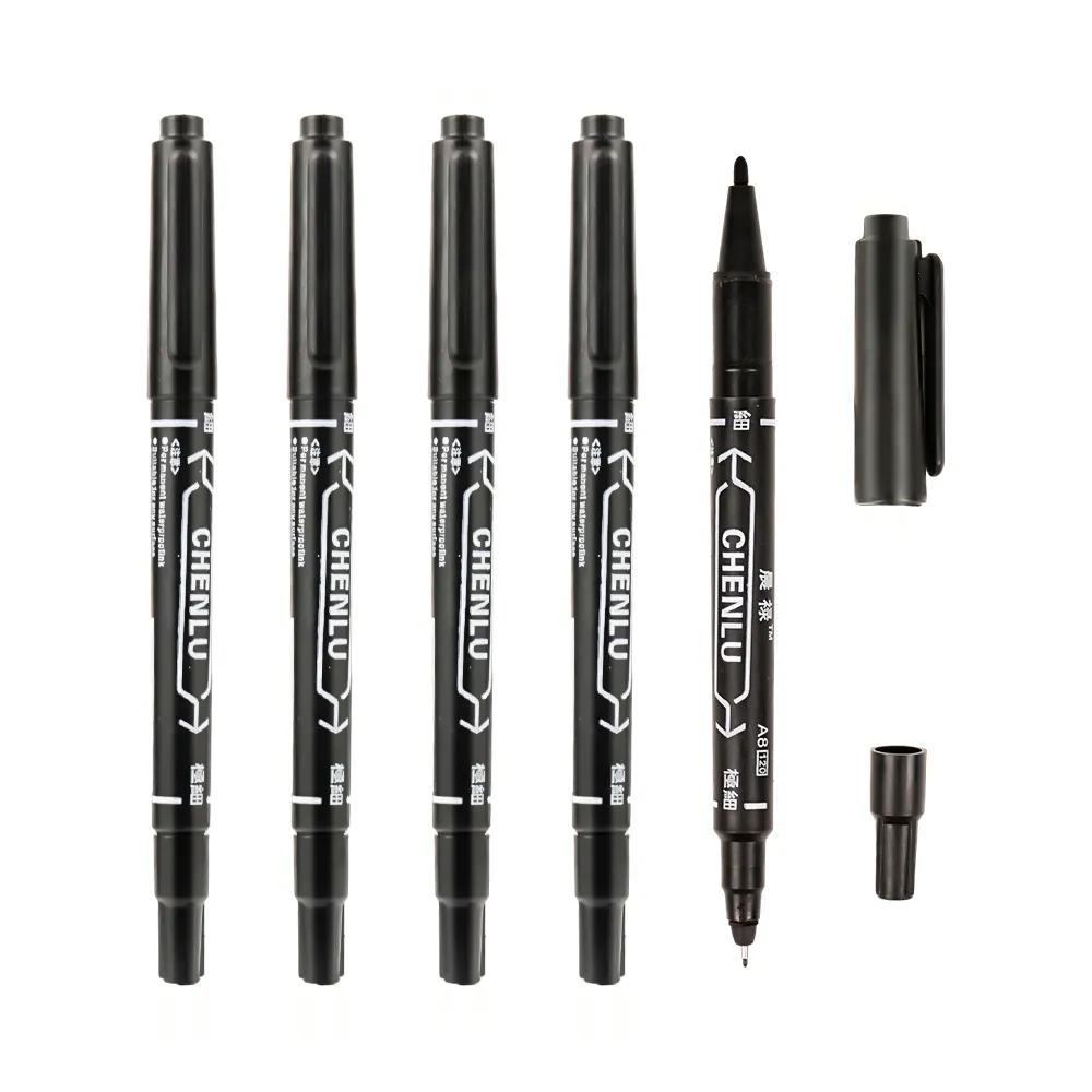 La migliore vendita 60 colori pennarello permanente ad alcool Sharpie Set di penne a punta Fine Maker Pens Art pennarello permanente per bambini