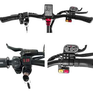 Pour trottinette électrique NANROBOT D4+3.0, pneu, moteur 1000W, vitesse 50km/h, autonomie 60km par charge, charge utile 150kg, 10 O - Product Image 1