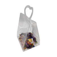 Vente en gros de petites boîtes à gâteaux en métal mignonnes avec logo personnalisé avec poignée emballage de bonbons transparent fête faveurs de mariage forme personnalisée