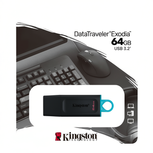 แฟลชไดรฟ์ DataTraveler Exodia 64GB USB 3.2 รุ่นพลาสติกใหม่ พร้อมการรับประกัน 5 ปี - Product Image 2