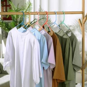 Wholesale Customized Logo PP Plastic Children's Kid Coat Clothes Hanger Thin Light Design No Slip <b>for</b> Wardrobe Laundry Space - Product Image 4