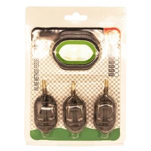 यूरोपीय जलाशय मछली पकड़ने जस्ता मिश्र धातु फीडर पिंजरे 3 में 1 सेट बाट डिस्पेंसर में कार्प और ताजे पानी की मछली पकड़ने के लिए - Product Image 4