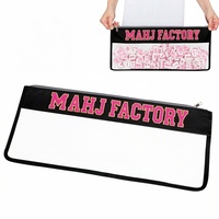 Sac d'emballage en PVC ultra léger pour Mahjong, ensemble complet de 166 pièces de Mahjong américain de haute qualité, étui de rangement pour jeu