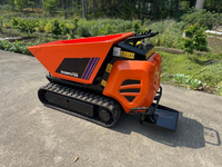 ChuangXin 2026 Mini-Kompaktlader mit KOOP-Motor 4KW, kleiner hydraulischer Schaufel-Raupenkipper für die Landwirtschaft