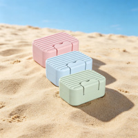 Boîte à Savon Carrée Moderne en PP, Portable et Incassable, Anti-Fuite avec Couvercle – Idéale pour les Voyages et l'Extérieur – Meilleure Vente