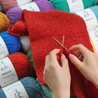 Hand-knitted Australian Wool Acrylic Yarn Soft Dyed Anti-Pilling Melange Yarn Woolen Wholesale
