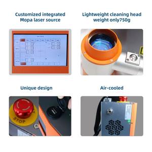 Máquina de Limpieza Láser Portátil de 100W, 200W, 300W, para Eliminar Óxido, Pintura, de Pisos, Paredes, Metal, Madera, Piedra, con Carrito y Mochila - Product Image 5