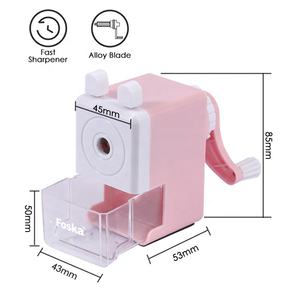 <span class=keywords><strong>Taille</strong></span>-crayons manuel Foska multifonctionnel en acier allié <span class=keywords><strong>de</strong></span> haute qualité avec lame en spirale pour enfants, artistes, étudiants et bureaux - Product Image 2