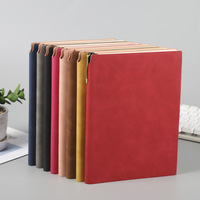 Carnet A5A6B5 en PU, couverture souple, haute qualité, imperméable, épaissi, journal scolaire, agenda, logo personnalisé pour entreprise, cadeau d'affaires