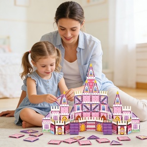 ตัวต่อแม่เหล็ก EPT 5.5 ซม. ชุดปราสาทเจ้าหญิง 26/58/90 ชิ้น ของเล่นเสริมพัฒนาการ STEM สำหรับเด็ก - Product Image 2