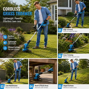 Désherbeur électrique sans fil, coupe-bordures, outil de jardinage, désherbeur à <span class=keywords><strong>batterie</strong></span>, coupe-herbe léger, <span class=keywords><strong>débroussailleuse</strong></span> à alimentation automatique de fil, coupe-herbe - Product Image 3