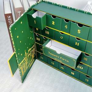 Caja de Regalo Rectangular Personalizada de Doble Puerta, Blanca y Gris, con Estampado en Caliente y Diseño de Logotipo - Product Image 4