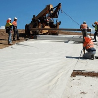Géotextile en fibre de coco noire pour le renforcement des sols, prix du tissu, construction, drainage, non tissé, renforcement routier