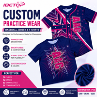 Jersey Baseball Kustom Model Crop Top Berhias Rhinestone Logo Tim Nama Atlet Pencetakan Heat-Transfer Profesional Bahan Poliester