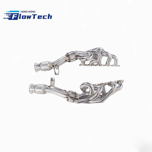 Colectores de escape rectos de alto flujo y longitud igualada FlowTech para Lamborghini Huracán LP610-4 5.2L V10 SS304 pulidos - Product Image 2
