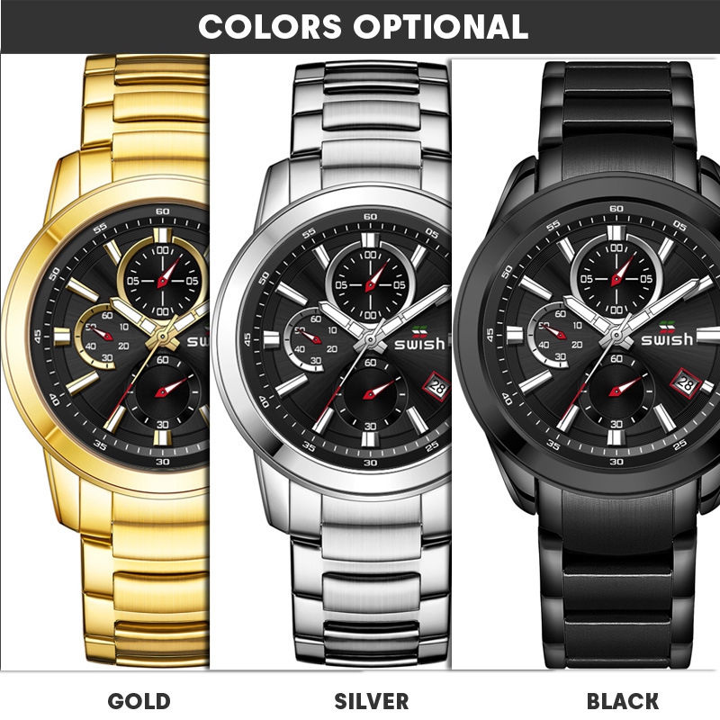 Video su Qual è Orologio da uomo in acciaio inox impermeabile alla moda con data