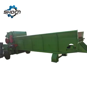 Broyeur à bois mobile diesel à tambour entièrement hydraulique modèle SHDCN 1650-600 avec une puissance de 20-30 tonnes par heure
