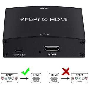<span class=keywords><strong>Convertisseur</strong></span> adaptateur SYONG 1080P Component vers HDMI, YPbPr 5RCA RGB, <span class=keywords><strong>convertisseur</strong></span> audio R/L V1.4 R/L, moniteur-1080P HDTV DVD ordinateur - Product Image 3