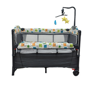 Cuna Portátil Multifuncional para Bebés Recién Nacidos, Plegable, con Fundas de Asiento Manuales, Ruedas de Plástico Duraderas, Suministros para Bebés - Product Image 5