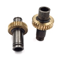 Fabrication d'engrenages personnalisés DC Globoid Double Enveloppe Bronze Laiton Métal Engrenage à vis sans fin
