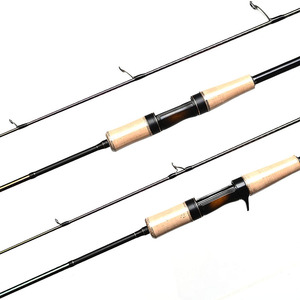 Canne à pêche spinning/<span class=keywords><strong>casting</strong></span> ultralégère UL Power 2 pièces avec guides Fuji, en carbone haute performance, enroulement en spirale inversée, 5'4" 6'6" pour la truite - Product Image 3