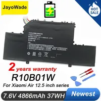 Batterie d'ordinateur portable R10B01W R10BO1W pour Xiaomi Mi Air 12.5 pouces, série Notebook 161201-01 161201-AA 7.6V 4866mAh 37WH