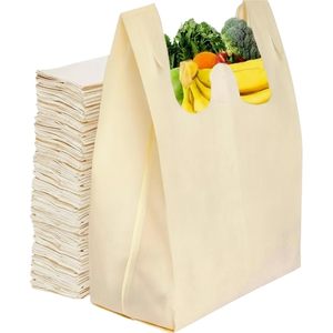 Bolsas de Compras Reutilizables Simply Cool, 21.5x12.2x7.2 Pulgadas, Tela No Tejida, Duraderas, Reciclables, Tamaño Grande - Product Image 1