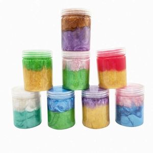 Galaxy Colorful Glitter <b>Putty</b> Poop Slime Toy Fruits Jelly Crystal Clay Stress Relief Slime for Kids Boys Girls Playdough Slime - Product Image 1
