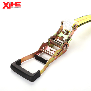 Nhà Máy Tùy Chỉnh Nhiệm Vụ Nặng Nề 5T Hàng Hóa Dây Đeo Kéo Móc <span class=keywords><strong>Polyester</strong></span> Bền Xe Tải Tie Ratchet Lashing Dây Đeo 2 Inch Flatbeds Trailer - Product Image 3