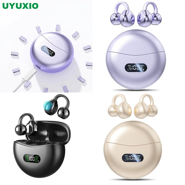 Lightweight Wireless Open Ear Earbuds Trending Products Open Ear Comfort Stable Fit Pocket Charging Case for Music Sports