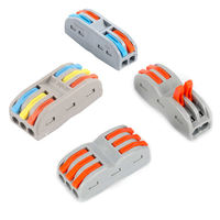 Connecteur rapide compact 2,5 mm UBC-52-X équivalent au modèle 223, borne à sertir 32A, broches en cuivre avec boîtier en nylon gris