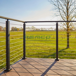 <span class=keywords><strong>Balustrade</strong></span> extérieure de câble d'acier inoxydable en métal de maison moderne Offre Spéciale conçoit la <span class=keywords><strong>balustrade</strong></span> noire de fil de balcon - Product Image 2