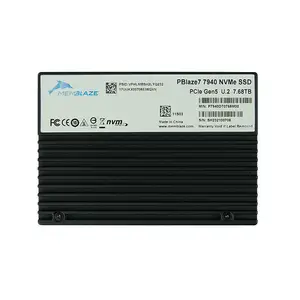 PBlaze7 7940 U.2 PCIe 5.0 NVMe 2.0 7.68T 8T Proteção de caminho de dados SSD empresarial completo