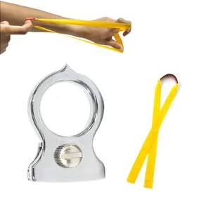 Anello in lega fionda portatile da tiro all'aperto fionda giocattolo fionda con elastico