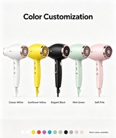 Sèche-cheveux ionique haute performance 2200W léger, séchage rapide, faible bruit, pour tous types de cheveux