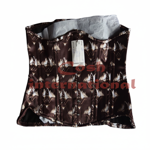 Corsés Niñas Imprimir Satén Fiesta Desgaste Corsé Underbust Steelboned Digital Impreso Sublimación Regular Adelgazamiento Corsé Proveedores - Product Image 1