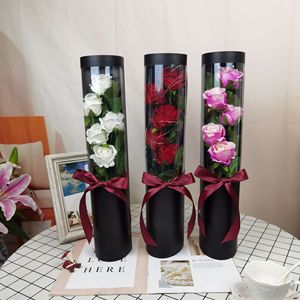 Biodegradable Valentine's Day Flower Packaging Gift <b>Box</b> with Custom Logo DIY Single Flower Gift Set Stamping & Print Options - Product Image 2