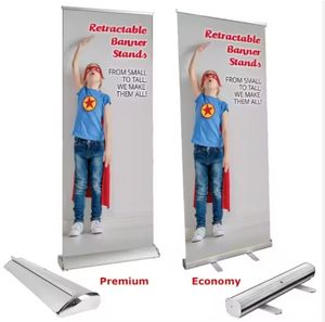 Benutzer definierte Hochleistungs-Aluminium-Rollen banner Freistehende tragbare einziehbare Pull-Anzeige für Werbe ausstellungen - Product Image 5