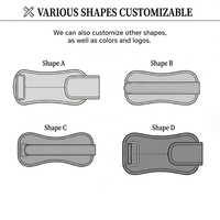 En gros, Poids de cheville réglables en cuir double face avec logo personnalisé pour l'entraînement de force des bras et des jambes, remplissage sable de fer